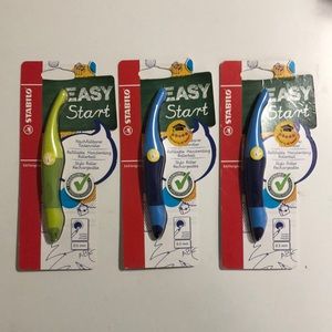 Set of 3 NEW Stabilo handwriting pens. Left handed.